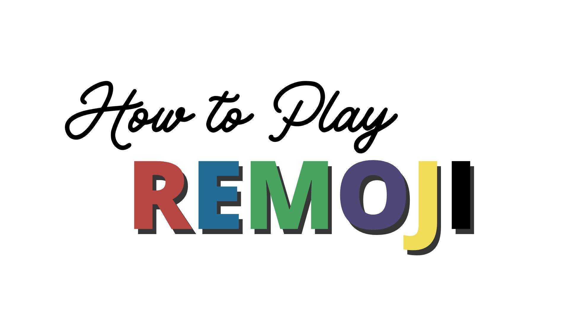 Load video: A short video on how to play the card game, REMOJI.